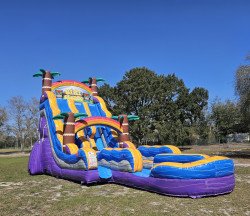 25ft dual lane tiki plunge waterslide