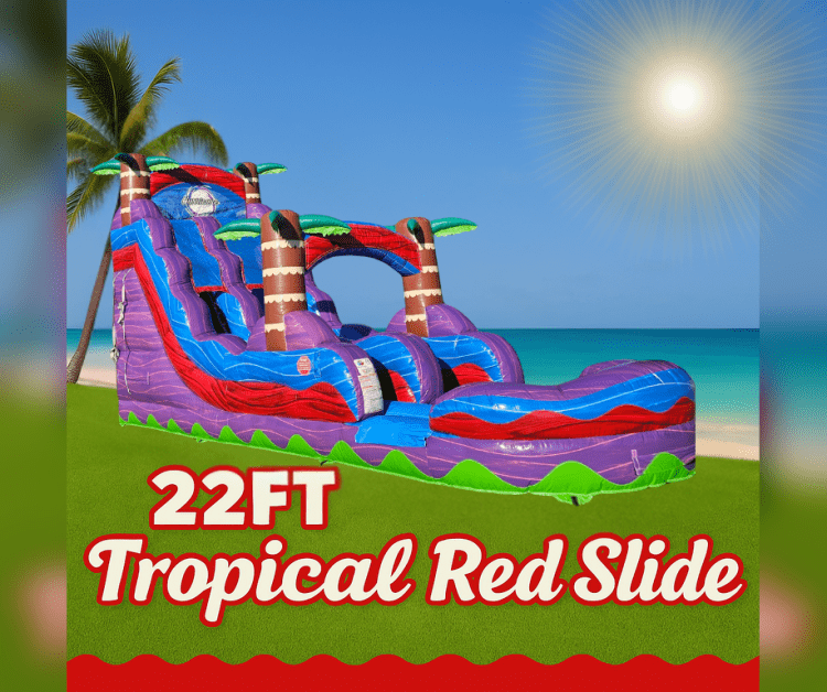 22ft single lane Tropical hurricane (red)